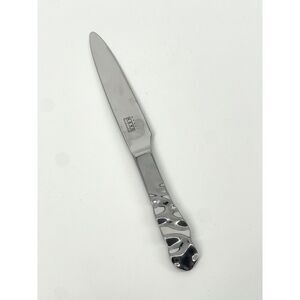 Pottery Barn Japan Stainless Flatware LETTUCE Dinner French Solid Knife 9.25”